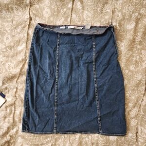 Vintage Y2K Tommy Hilfiger Denim Skirt size 8 2000s 90s